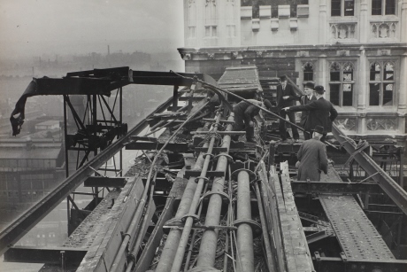 Workers on Tower Bridge.